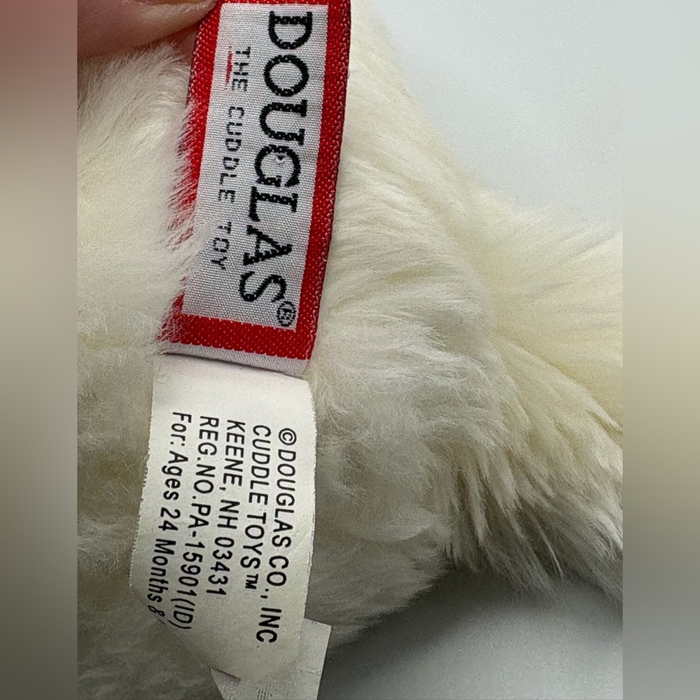 2016 Douglas Cuddle Toy Sitting White Cat 10” Soft Persian Plush Stuffed #2805 - Picture 9 of 16